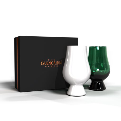 Green and White Glencairn Gift Set of 2